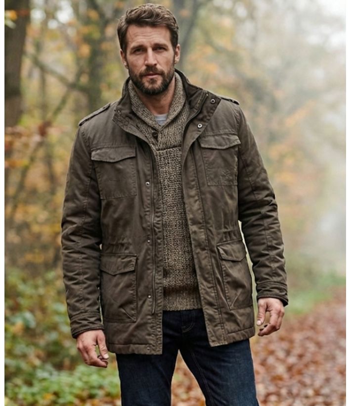 Parka en coton enduit NELSON1T