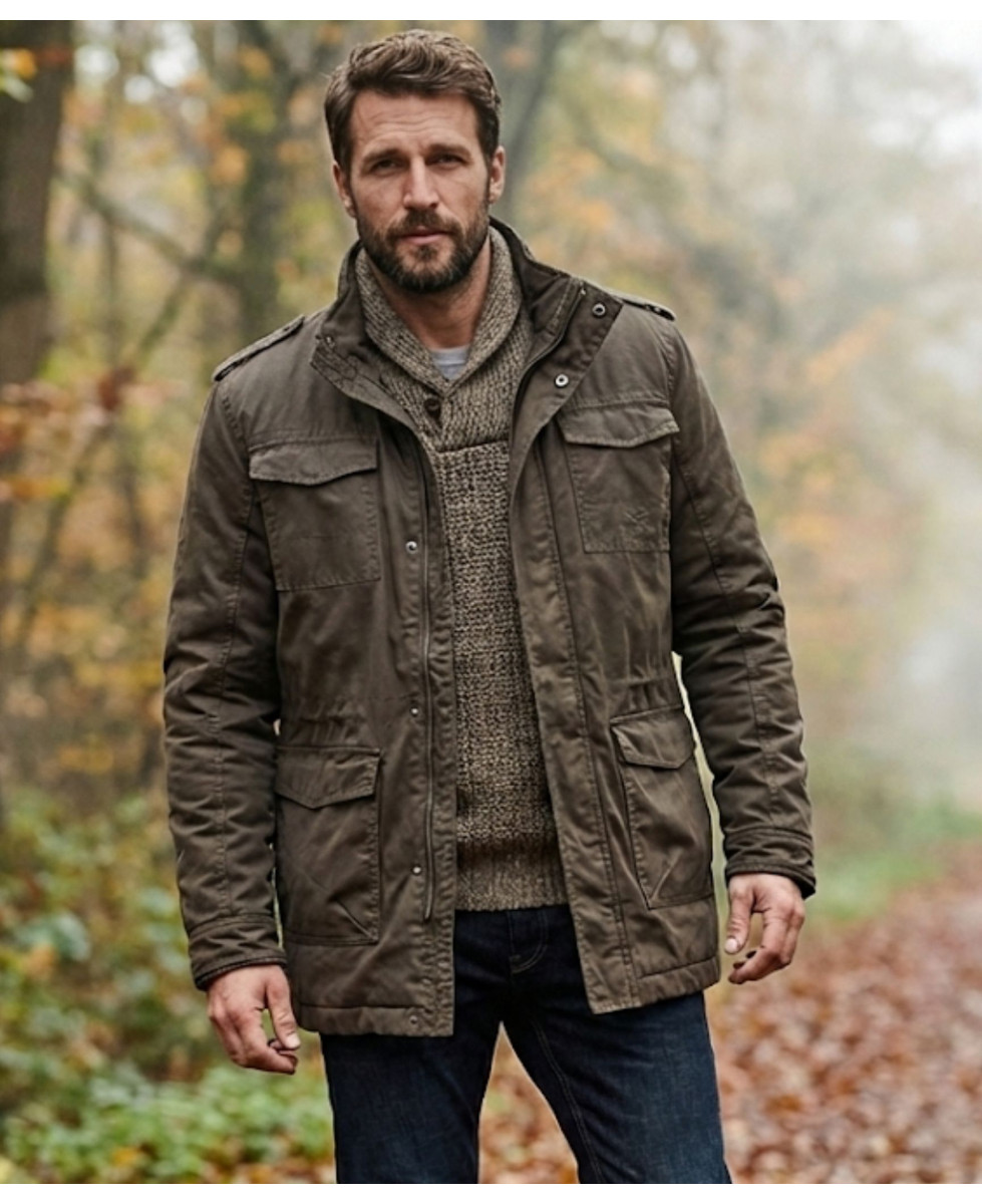 Parka en coton enduit NELSON1T