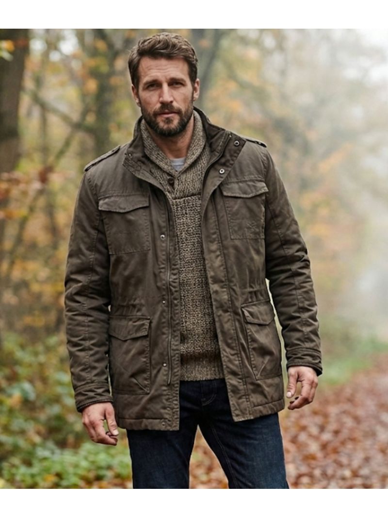 Parka en coton enduit NELSON1T