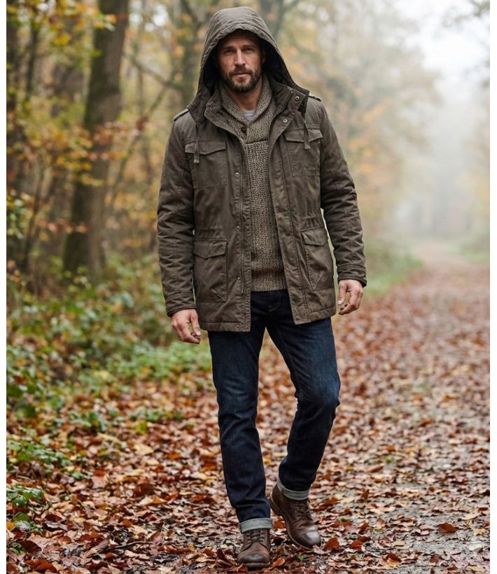 Parka en coton enduit NELSON1T