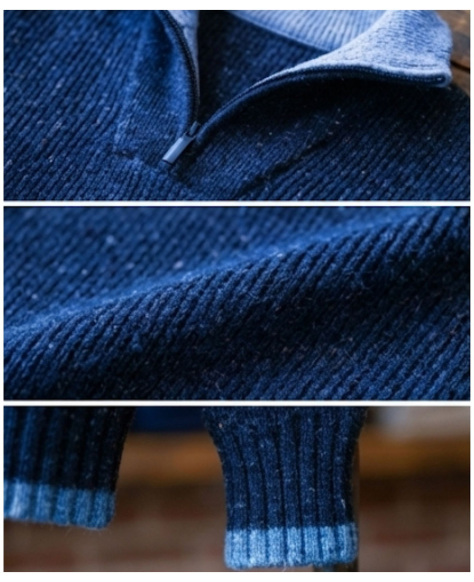 Pull homme Mayflower UH083 col camionneur bicouleur