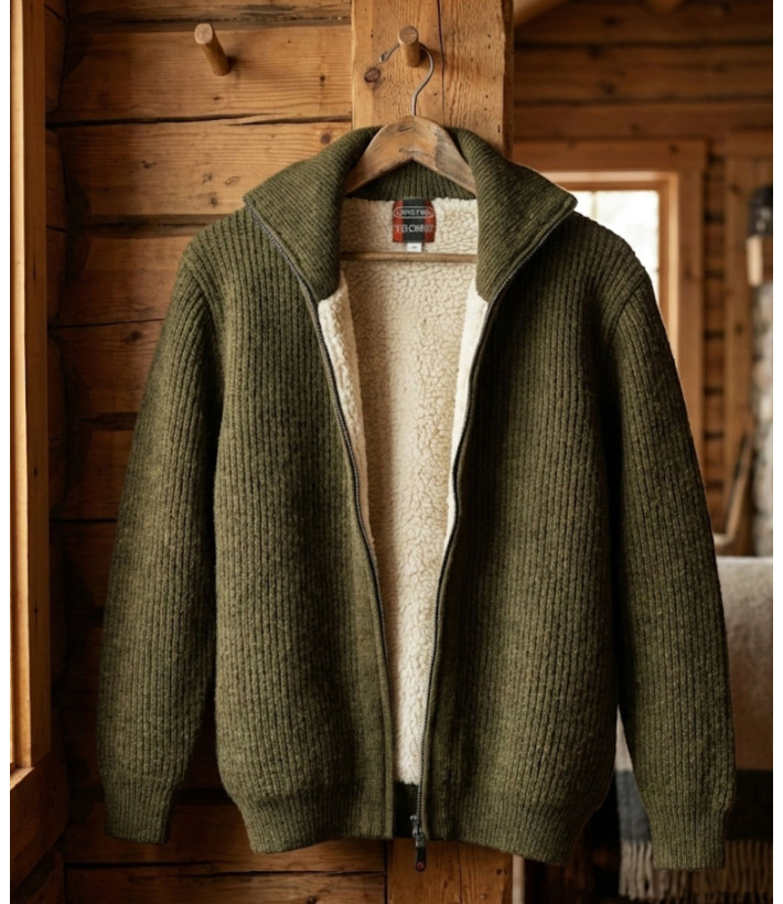 Gilet homme kaki grand froid chaud & résistant – D188