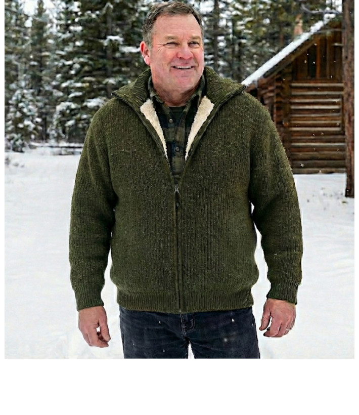 Gilet homme kaki grand froid chaud & résistant – D188