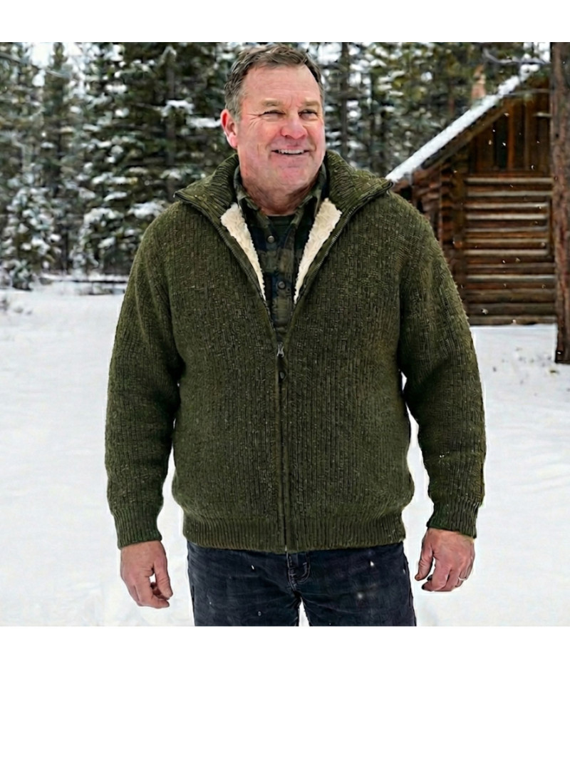 Gilet homme kaki grand froid chaud & résistant – D188