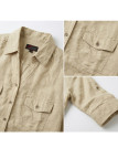 Chemisier Lin Coton Beige Femme | Chic & Naturel | Mode Directeat