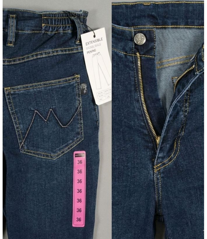 Jean Taille Haute Femme Bleu Stone Stretch & Confort Mayflower