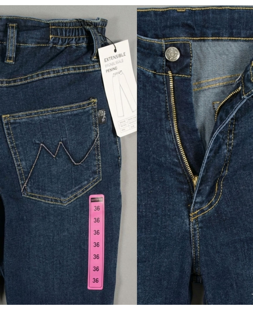 Jean Taille Haute Femme Bleu Stone Stretch & Confort Mayflower