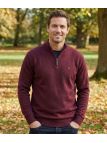 Pull col montant zippé avec laine PUL2005C