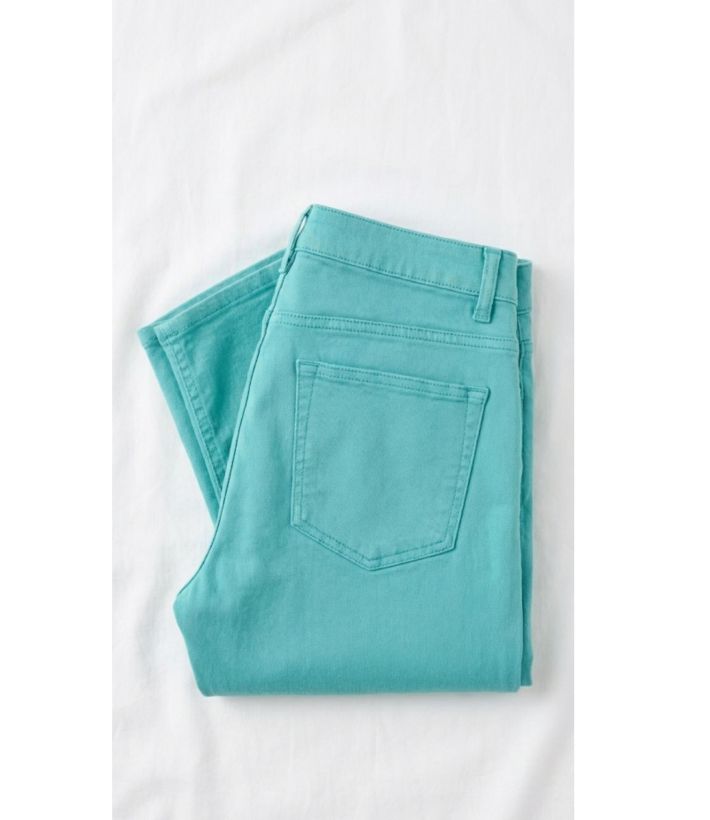 Pantalon Ultra Stretch Bleu Aqua – Effet Jean & Confort Absolu