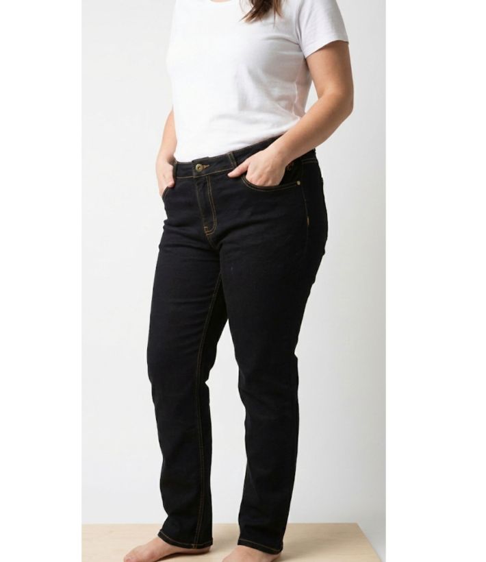 Pantalon Mayflower Claudia Noir : Jean Power Stretch Confort
