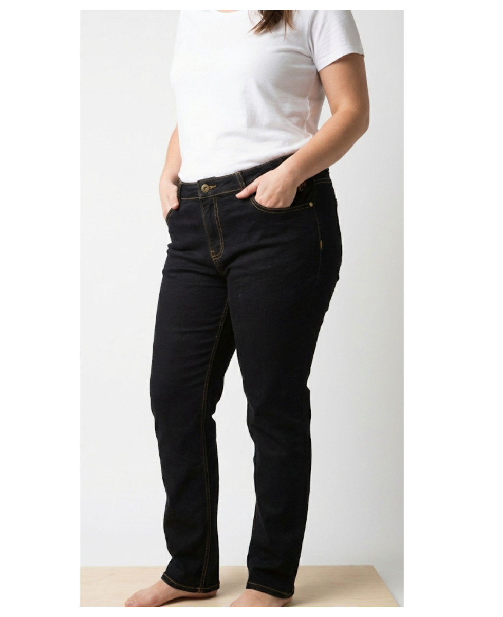 Pantalon Mayflower Claudia Noir : Jean Power Stretch Confort