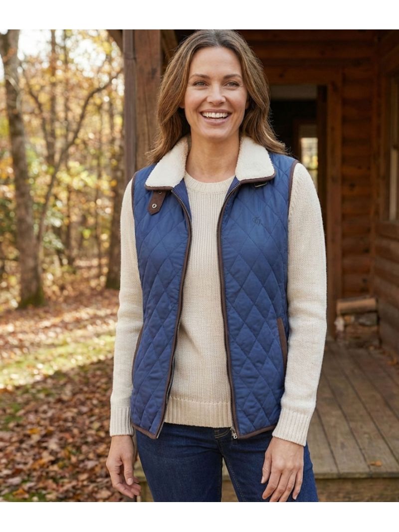 Gilet Sans Manches Femme Matelassé Sadia – Chaud & Tendance