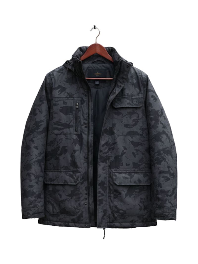 Parka imprimée motifs camouflage AH1127N