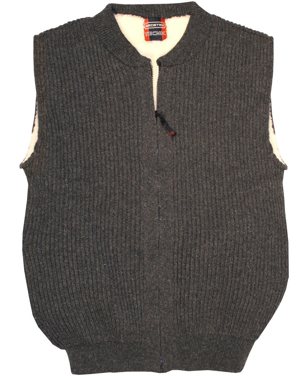 Gilet sans manche homme SEDETEX D194 vert kaki grand froid