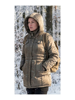 Parka matelassée femme kaki – Capuche, ajustable, légère