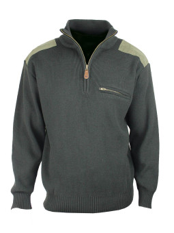 Pull camionneur kaki chasse chaud & pratique – LYO7O1