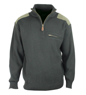 Pull camionneur kaki chasse chaud & pratique – LYO7O1