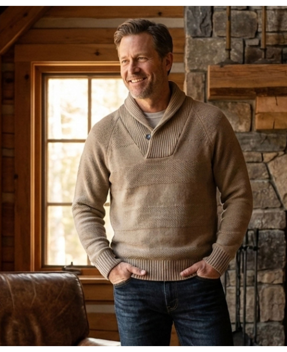 Pull col montant à boutons PANCAKE1B