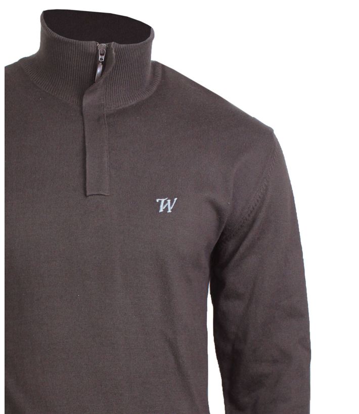 Pull col montant zippé PLUG1B