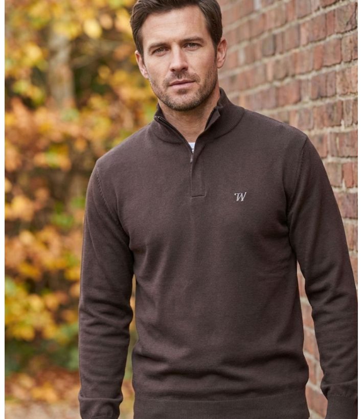 Pull col montant zippé PLUG1B