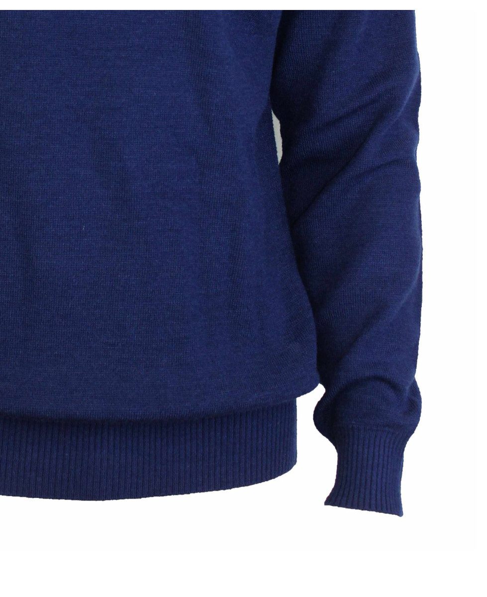 Pull col montant zippé avec laine PUL2005D