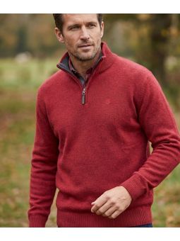 Pull col montant zippé avec laine PYLONE2