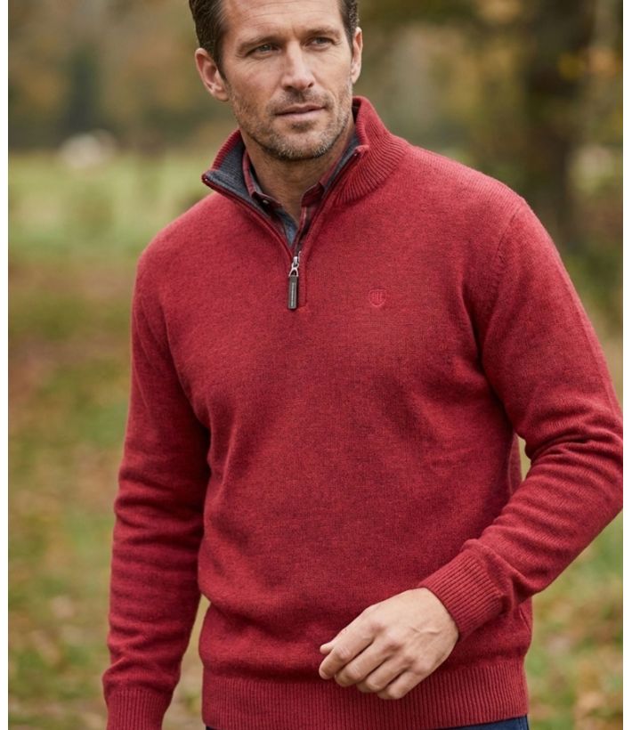 Pull col montant zippé avec laine PYLONE2