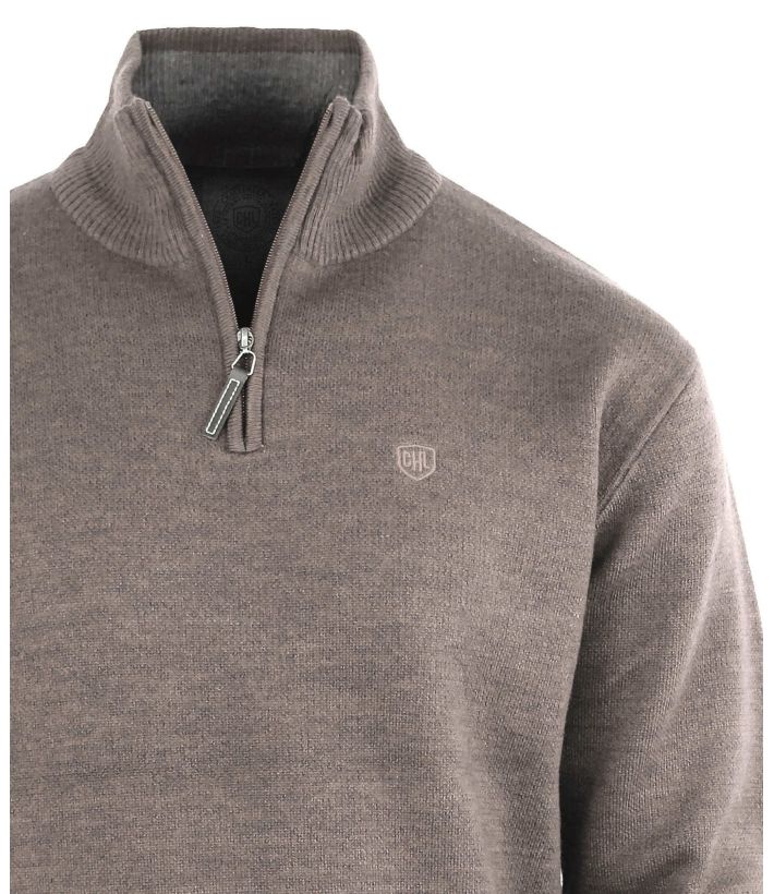 Pull col montant zippé avec laine PYLONE4