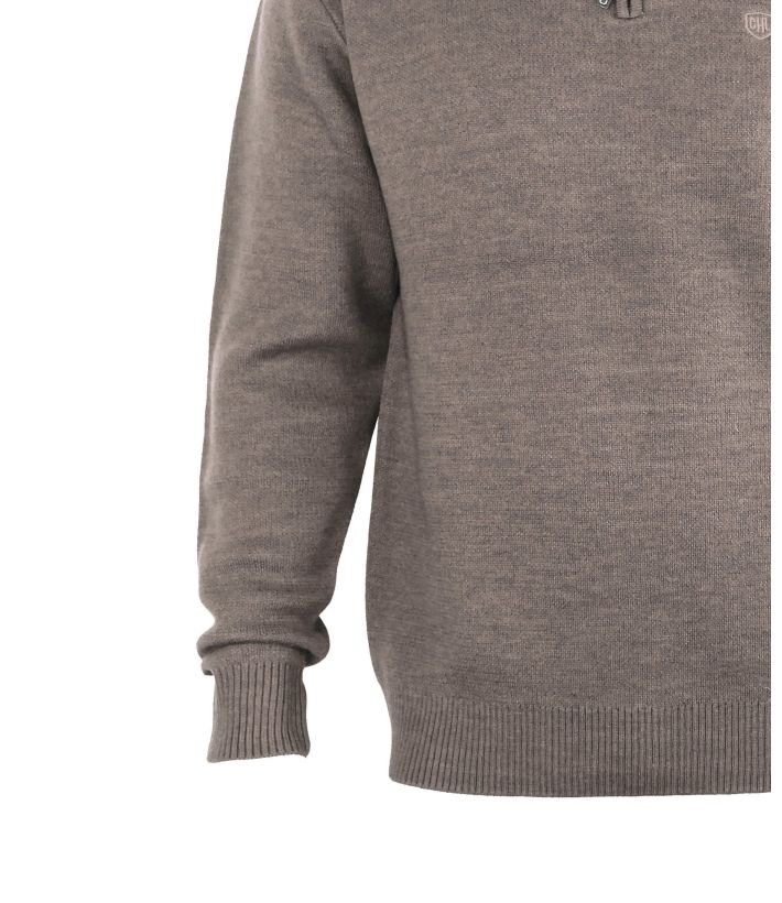 Pull col montant zippé avec laine PYLONE4