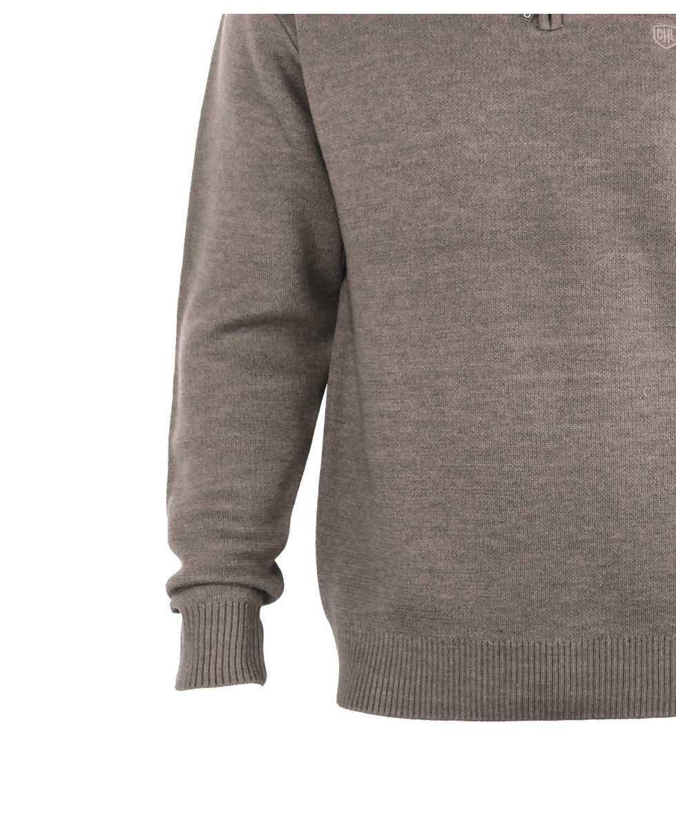 Pull col montant zippé avec laine PYLONE4