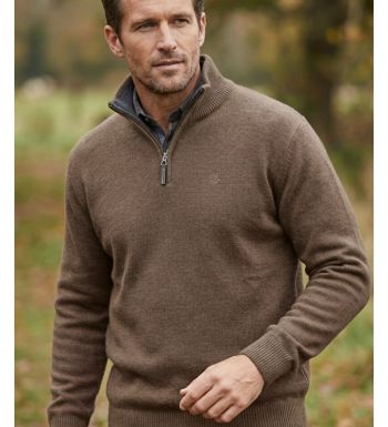 Pull col montant zippé avec laine PYLONE4