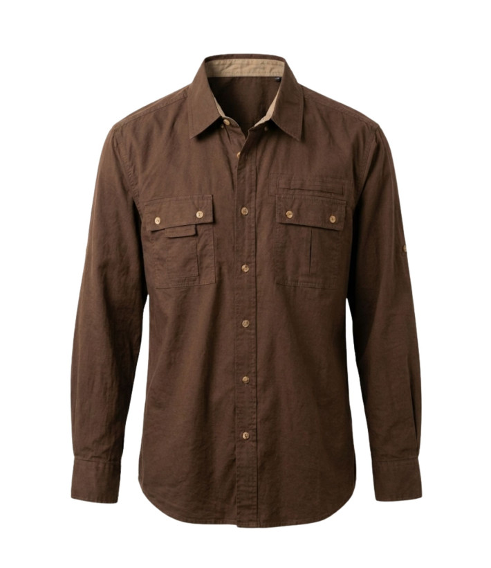 Chemise homme OGALO SH1058 coton manches longues