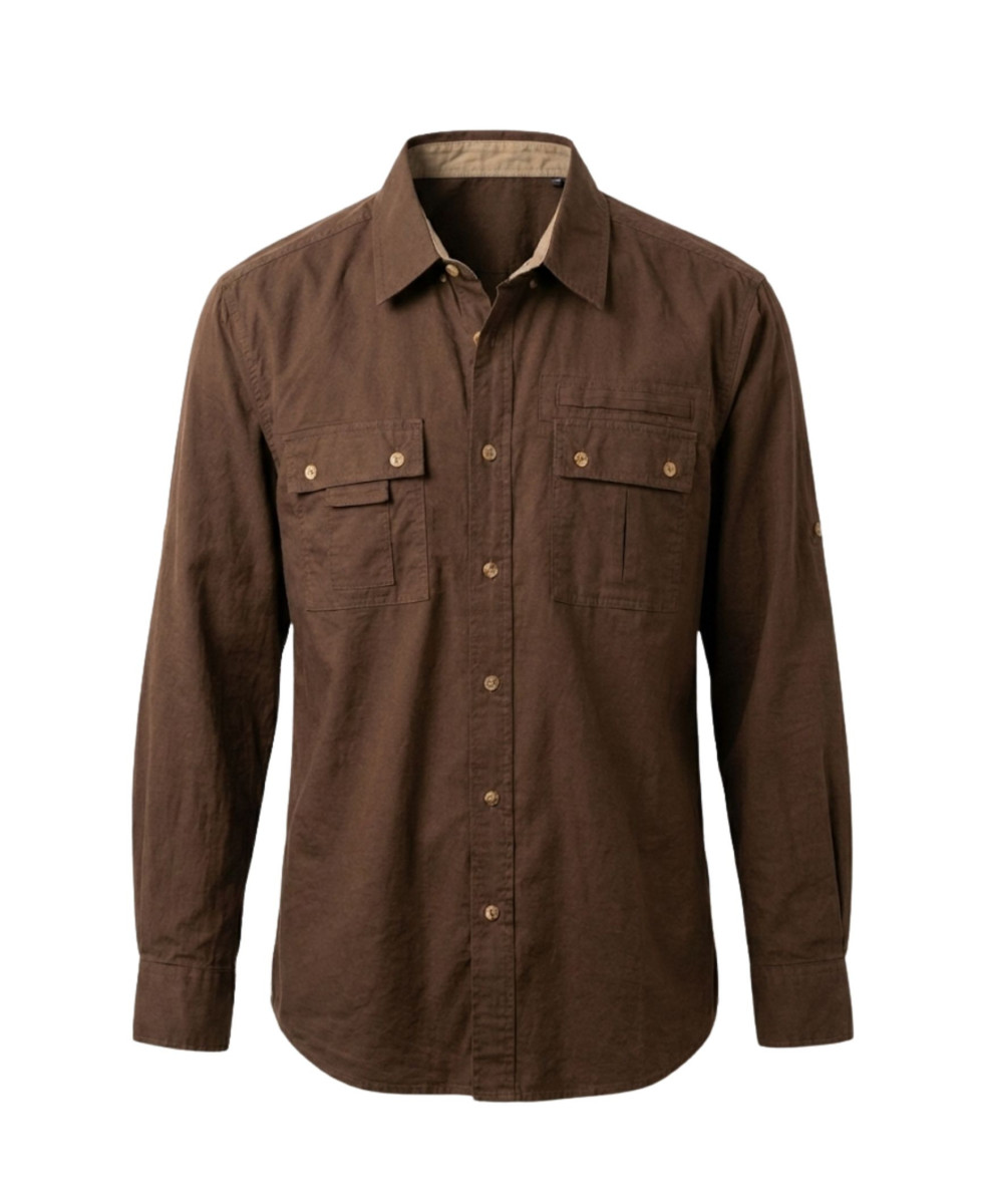 Chemise homme OGALO SH1058 coton manches longues