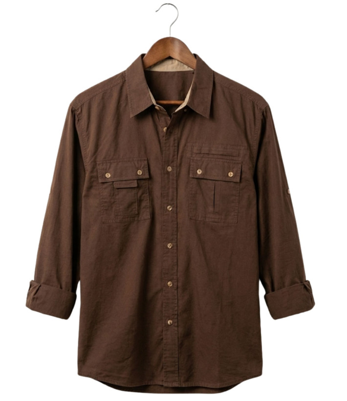 Chemise homme OGALO SH1058 coton manches longues