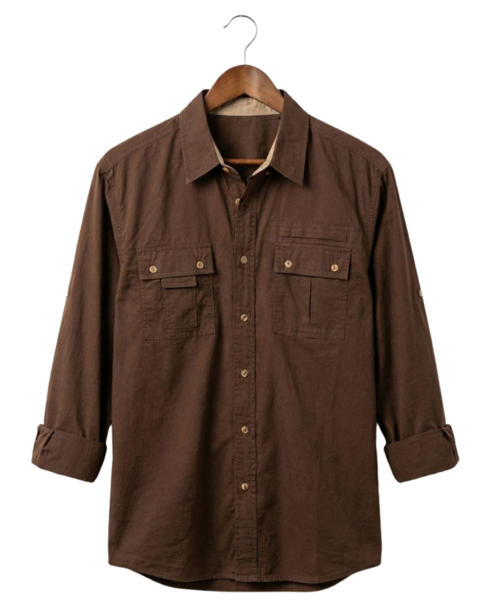 Chemise homme OGALO SH1058 coton manches longues