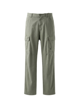 Pantalon Cargo Tilleul en Toile de Coton : Style Utilitaire & Confort