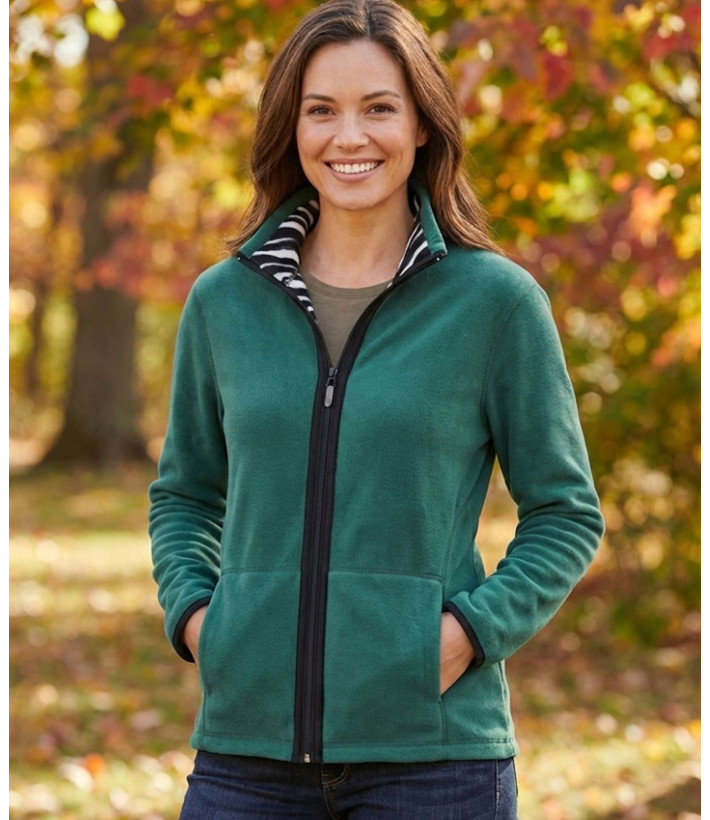 Veste polaire verte femme – Chaleur, douceur, poches pratiques