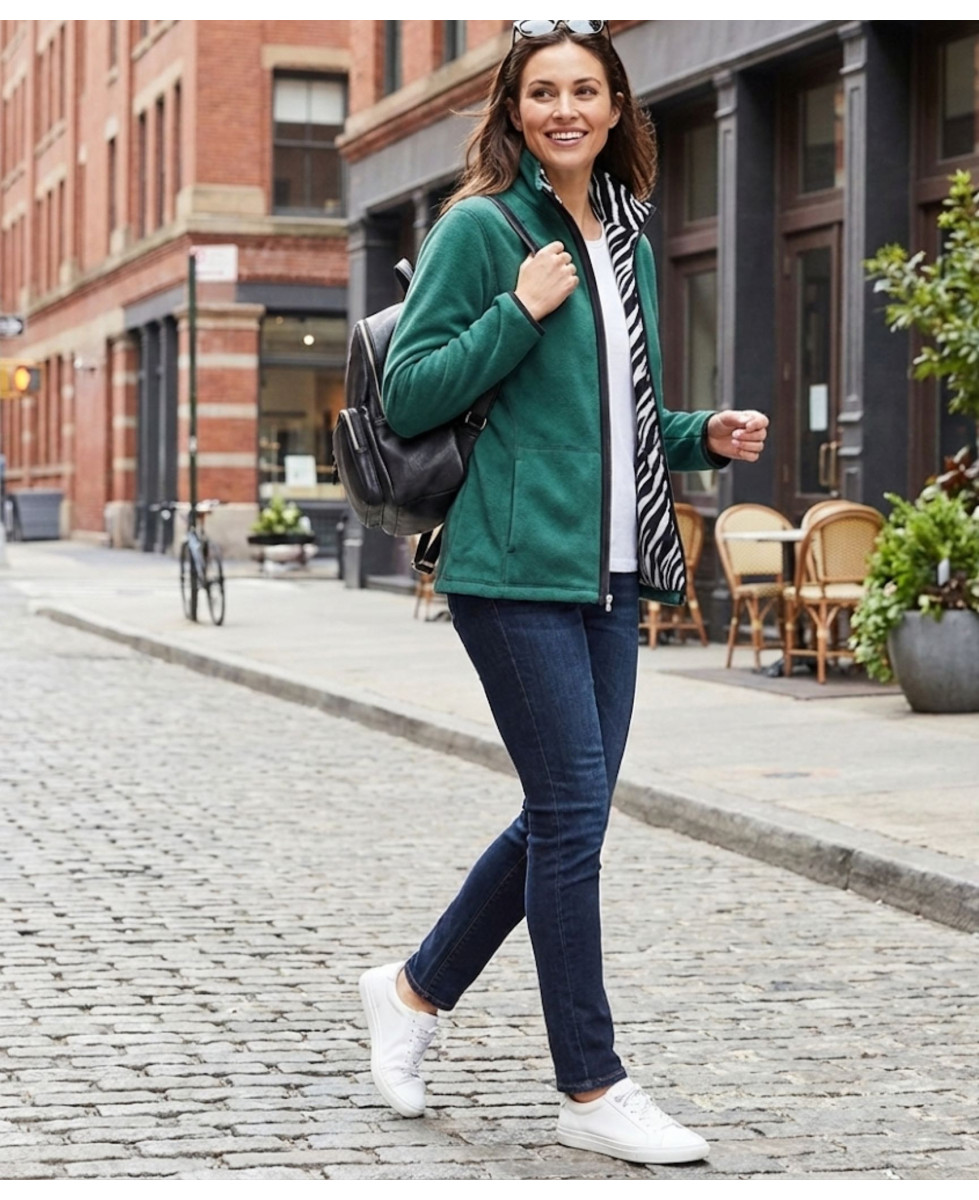 Veste polaire verte femme – Chaleur, douceur, poches pratiques