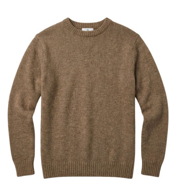 Pull homme ras‑cou Mayflower terre – confort et style