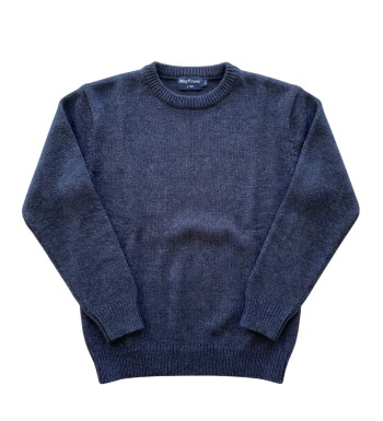 Pull homme ras‑cou Mayflower marine – confort et élégance