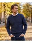 Pull homme ras‑cou Mayflower marine – confort et élégance