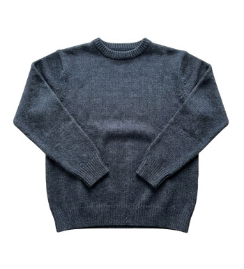 Pull homme ras‑cou Mayflower gris foncé – confort chic