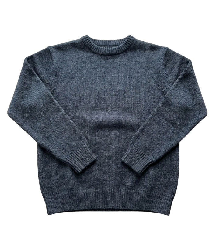 Pull homme ras‑cou Mayflower gris foncé – confort chic