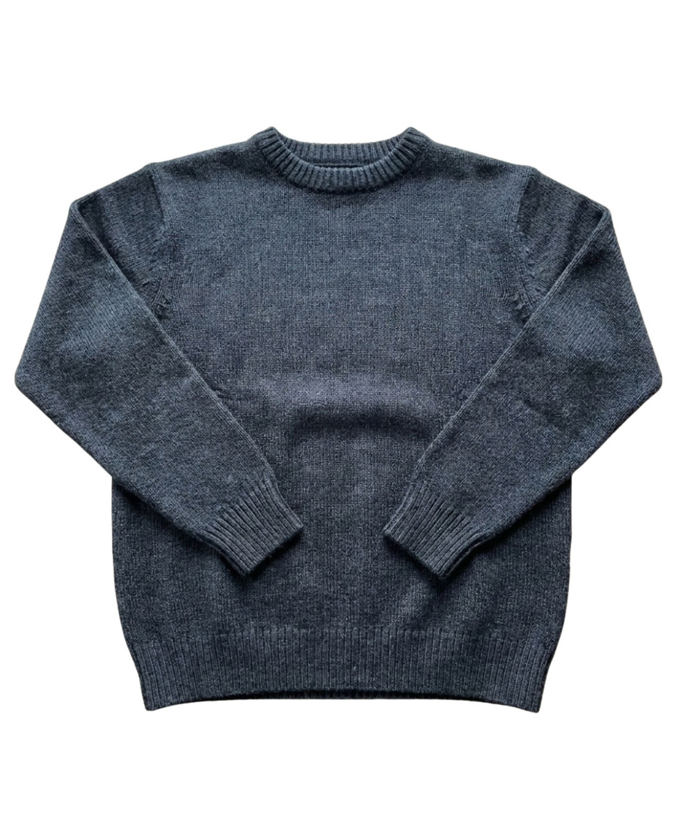 Pull homme ras‑cou Mayflower gris foncé – confort chic