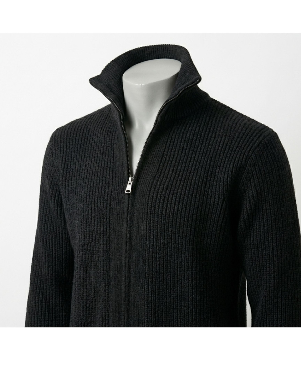 Gilet col camionneur SEDETEX D186 – Noir élégant