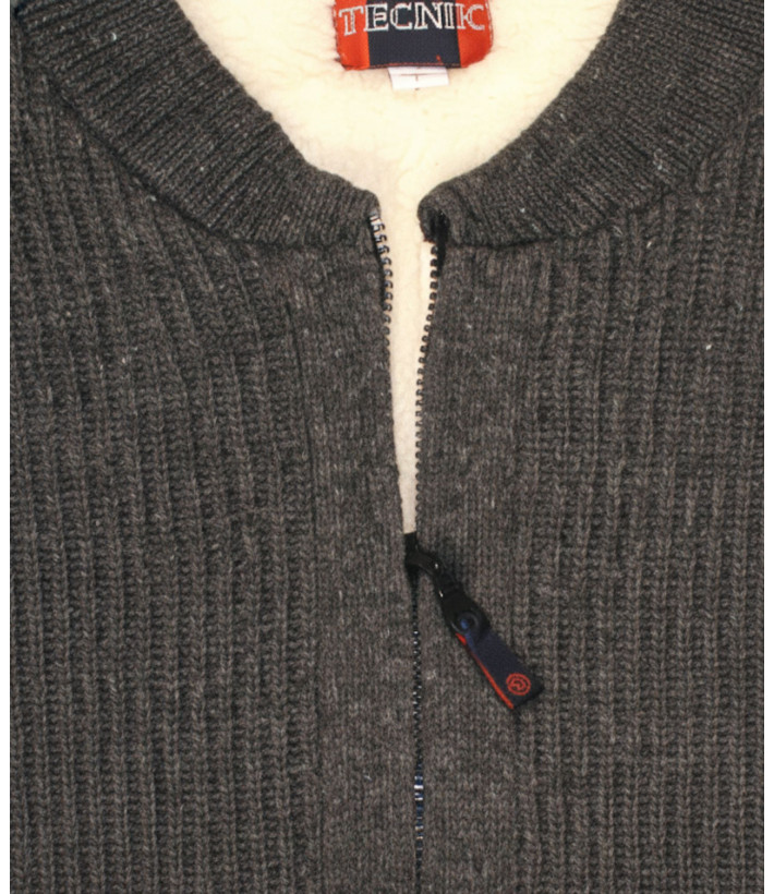 Gilet sans manche homme fourré SEDETEX D194 gris grand froid