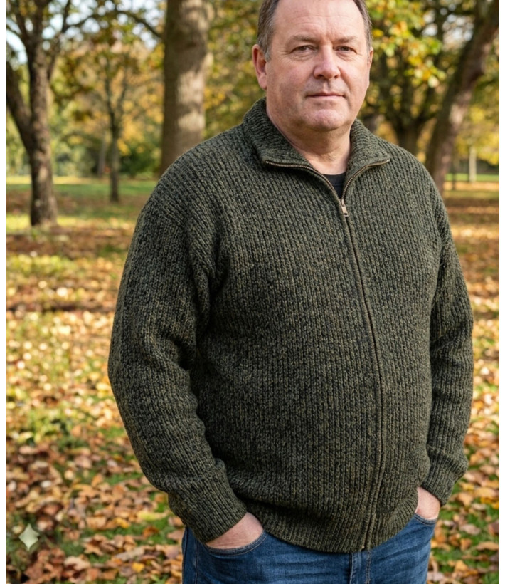 Gilet camionneur homme SEDETEX D939 – Vert kaki chaud