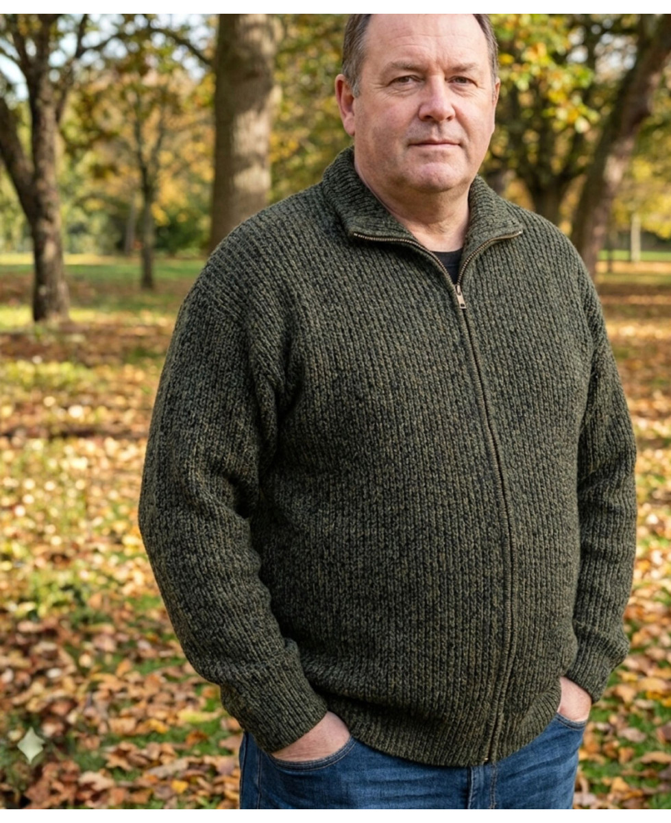 Gilet camionneur homme SEDETEX D939 – Vert kaki chaud