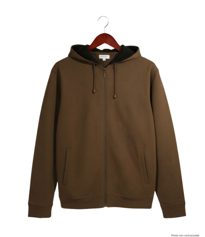 Sweat à Capuche Polaire Marron Chocolat | Confort & Style