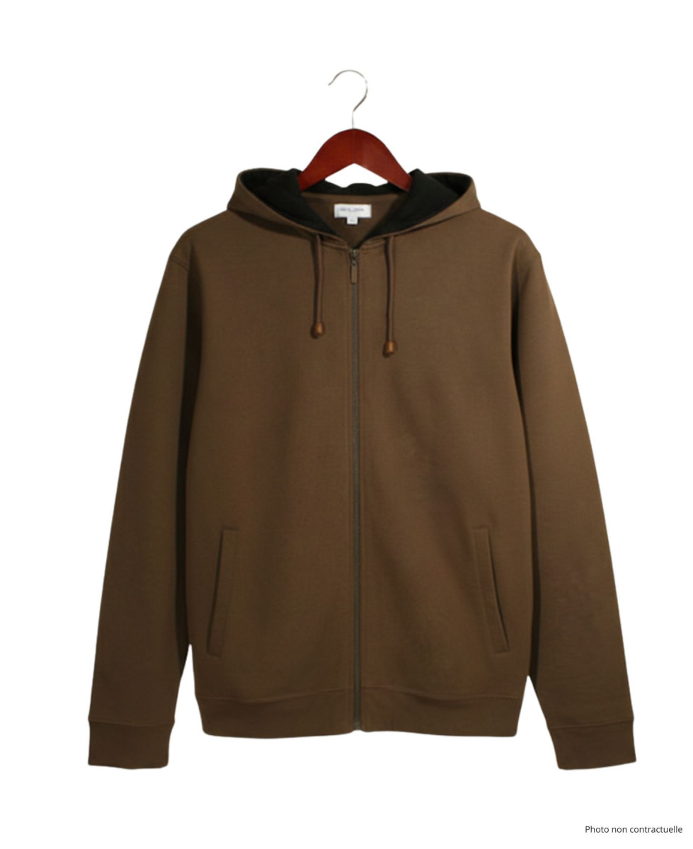 Sweat à Capuche Polaire Marron Chocolat | Confort & Style